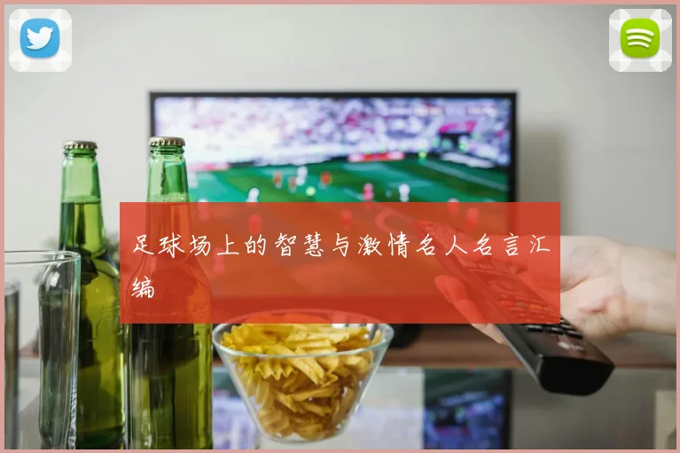 足球场上的智慧与激情名人名言汇编